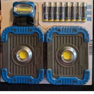Single beam light with head lamp 3pack